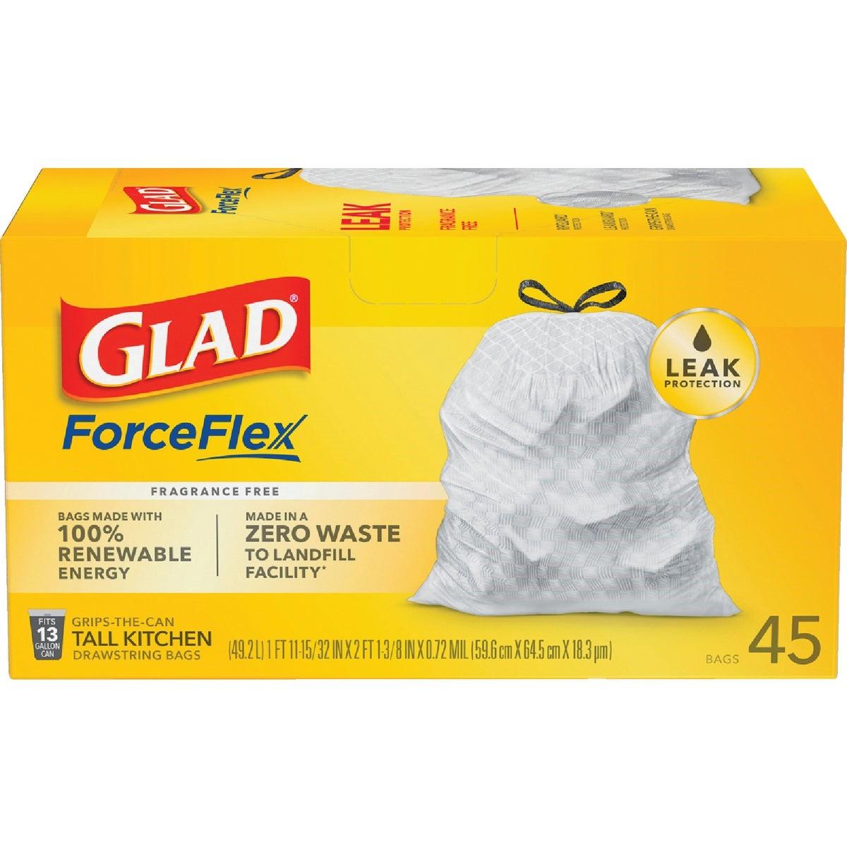 Glad+13+Gal.+Tall+Kitchen+White+Reinforced+Strength+Trash+Bag+%2845-Count%29