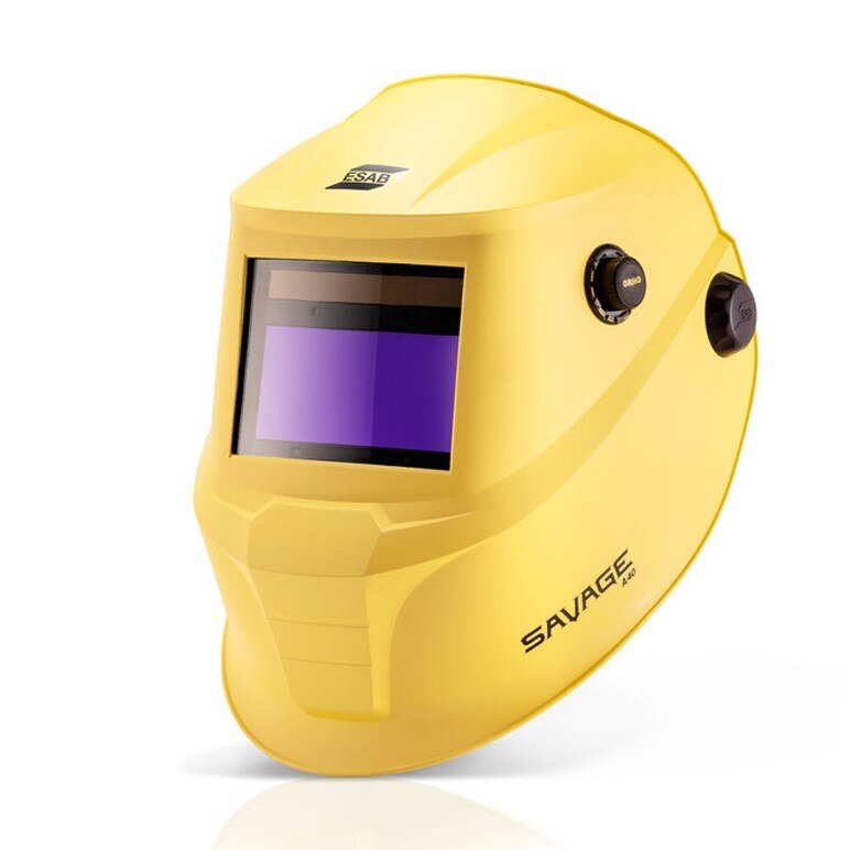 ESAB SAVAGE A40 YELLOW Schweißhelm – Automatik-Schweißmaske, Professionell, 9/13 Einstellung