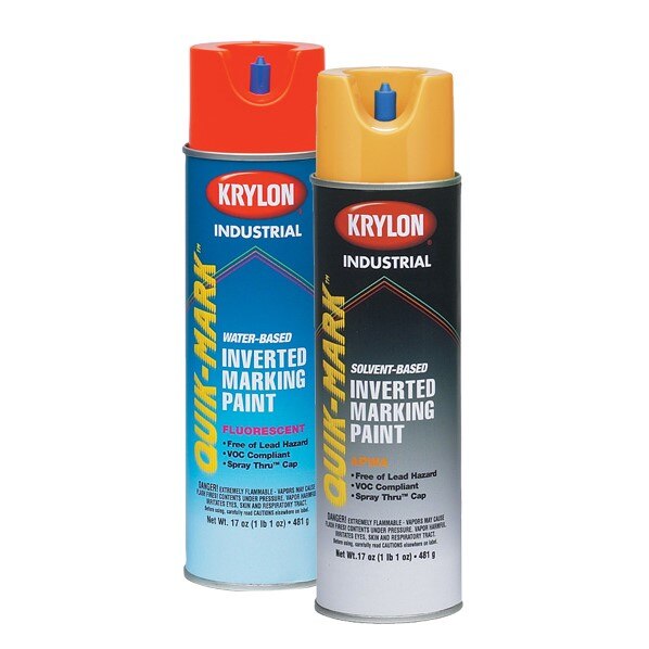 S03630 Krylon Industrial QuikMark WB Inverted Marking Paint