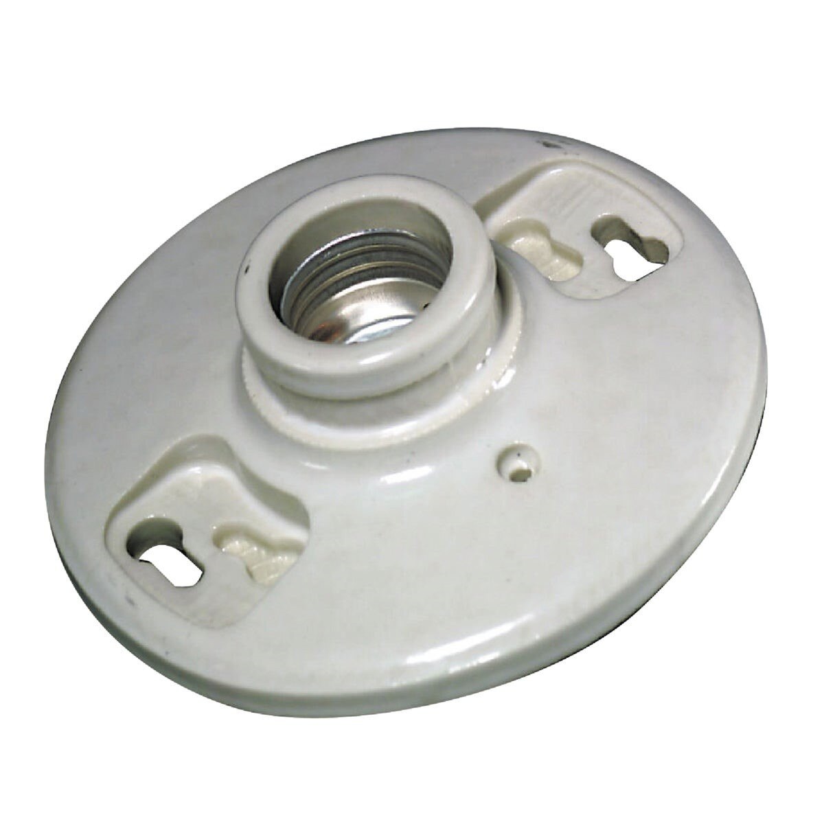 B01-49875-000 Leviton White Porcelain Incandescent Keyless Lampholder