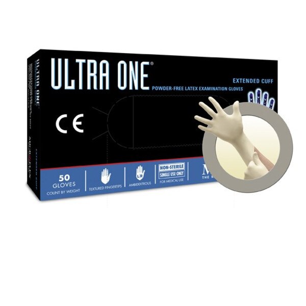 UL-315-L Microflex Ultra One Powder Free Extended Latex Gloves,L