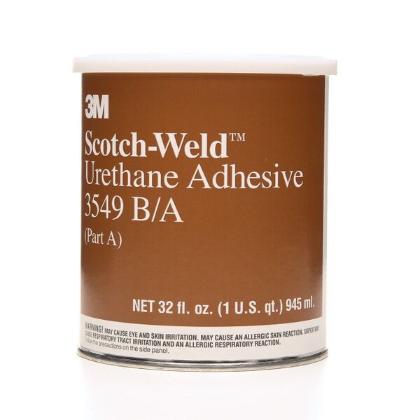 2120020902 3MWeld Urethane Adhesive 3549 Brown Part B/A,1 Quart Kit