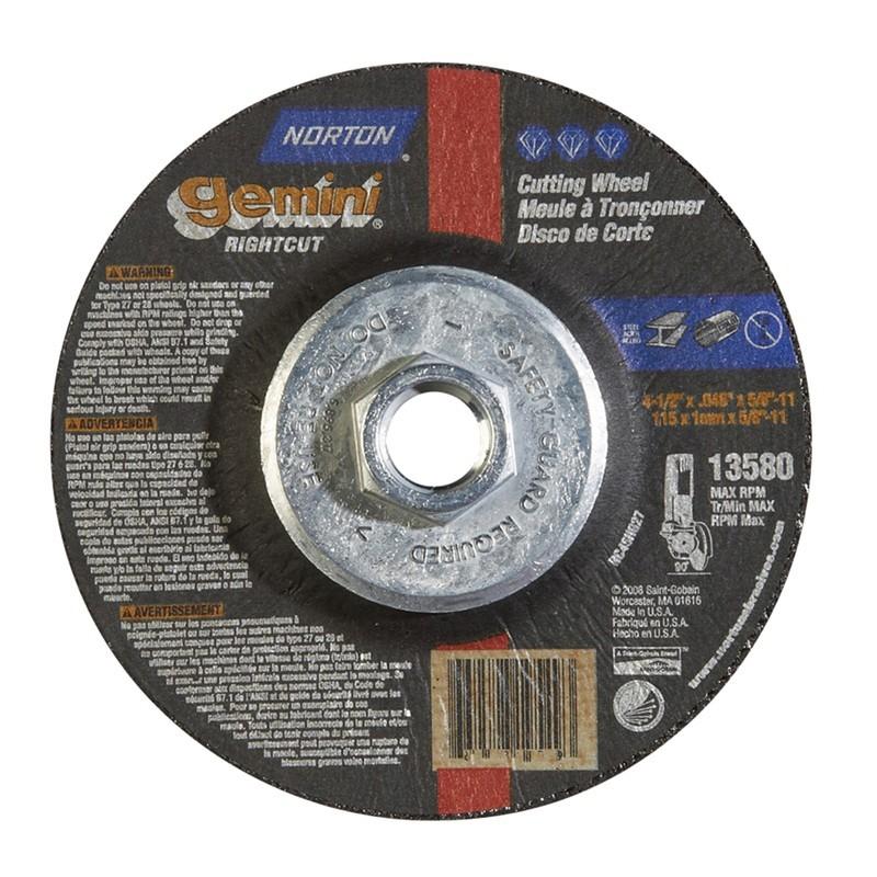 66252842025 Norton Blue Fire Right Angle CutOff Blade,Type 27