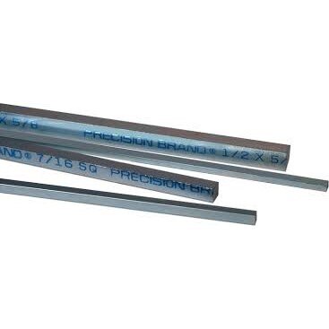 Zinc Plated 12 Length Pack of 4 1 Square Keystock 