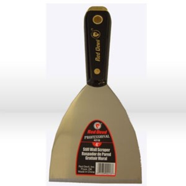 4213 Red Devil Scraper,4" STIFF WALL SCRAPER