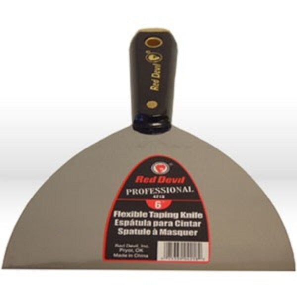 4218 Red Devil Drywall Taping Knife,6" FLEXIBLE DRYWALL TAPING KNIFE