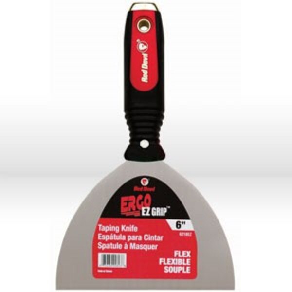 6218EZ Red Devil Taping Knife,6" FLEXIBLE TAPING KNIFE